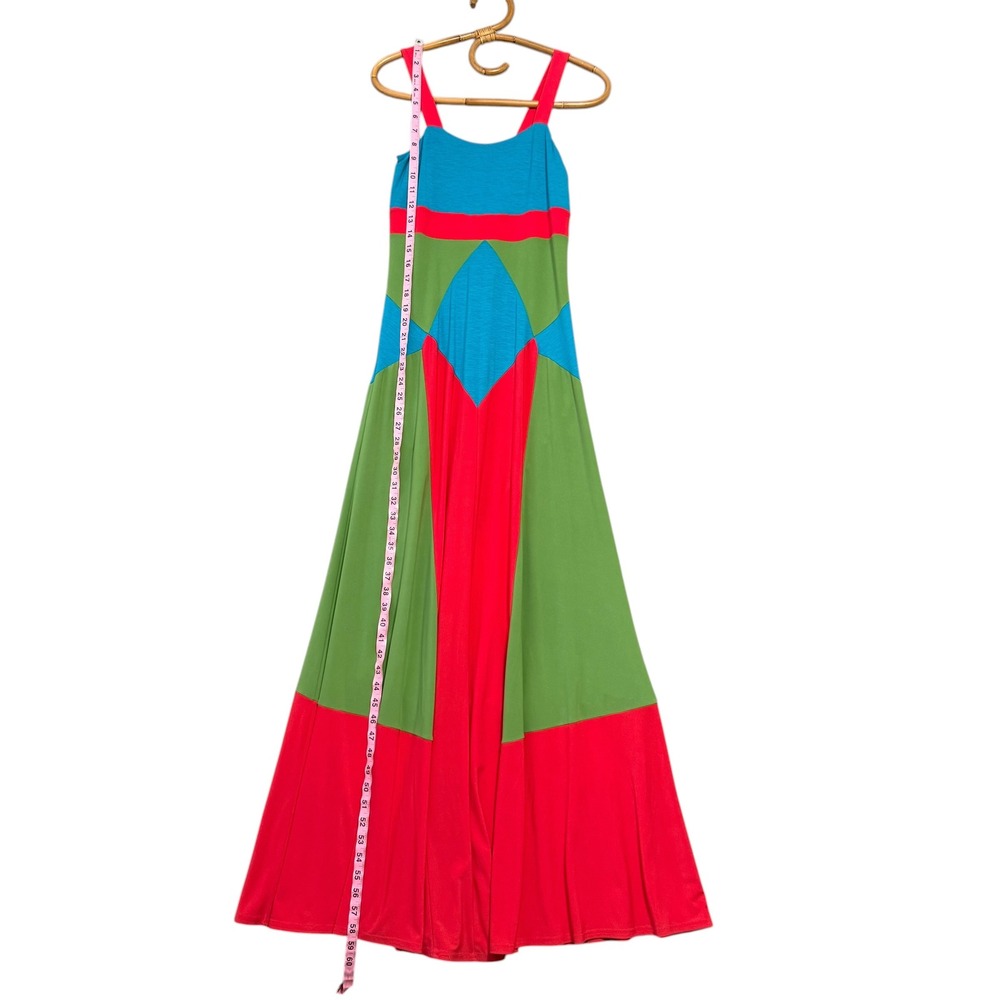 Joseph Ribkoff | Maxi Dress Multicolour Colourblock Geometric Size 2 - Picture 12 of 13